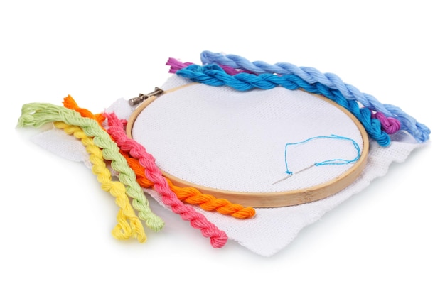 Broderie decorativă pe pânză